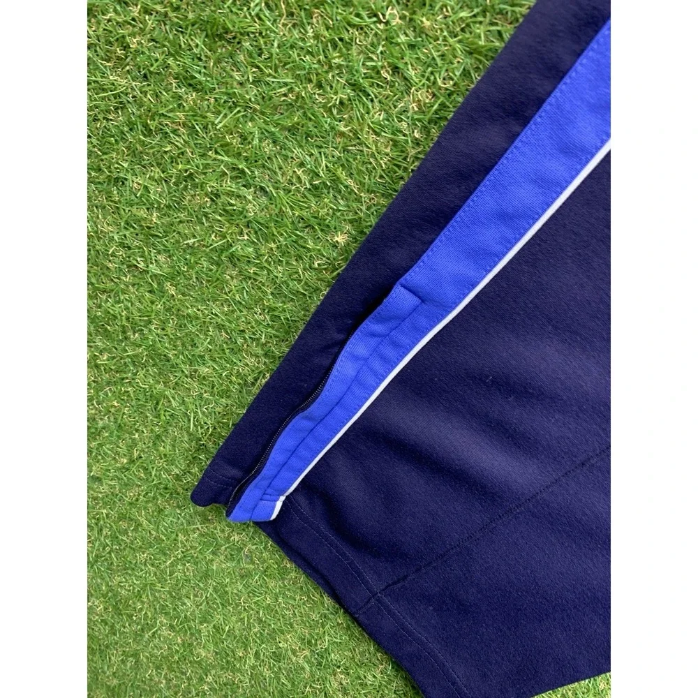 Polo Ralph Lauren Sweatpants Mens XL Blue Striped Ankle Zip Big Pony Track 90s